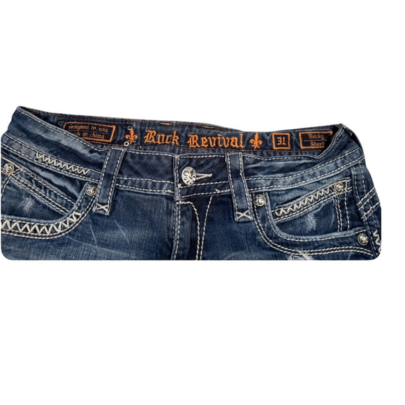 Rock Revival by Buckle Women’s Style Becky Denim Shorts Size 31 - Picture 6 of 10